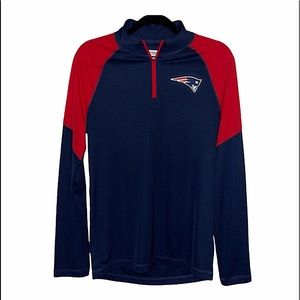 NFL Patriots half zip pullover jacket